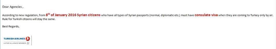 تطورات تأشيرة دخول السوريين إلى تركيا ترك برس