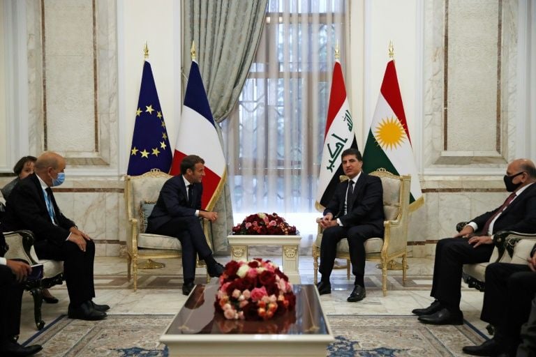      What is behind the escalating and sudden French interest in the northern region of Iraq?  75e065359088ff2f576f55ebbaa35c9a